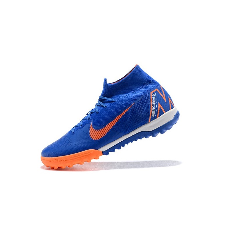 Pánské Nike Mercurial SuperflyX VI Elite TF Modrý oranžový